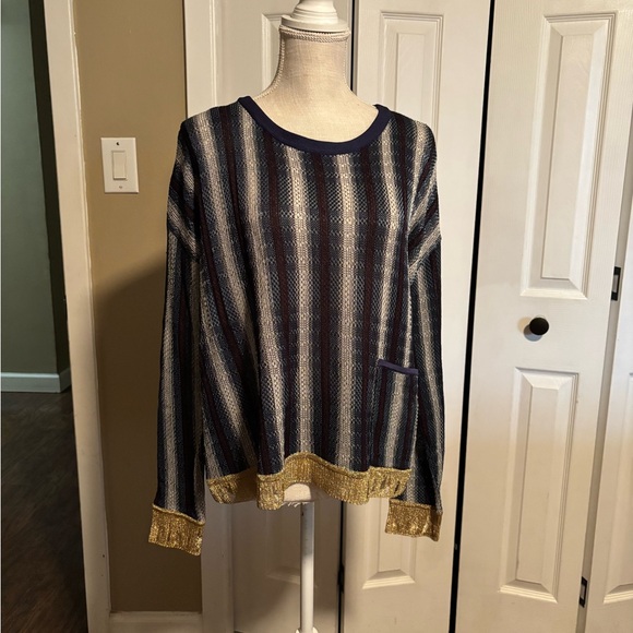 Acne Studios Sweaters - Acne Studios Blanca Striped SS17 Knit Sweater Size Medium